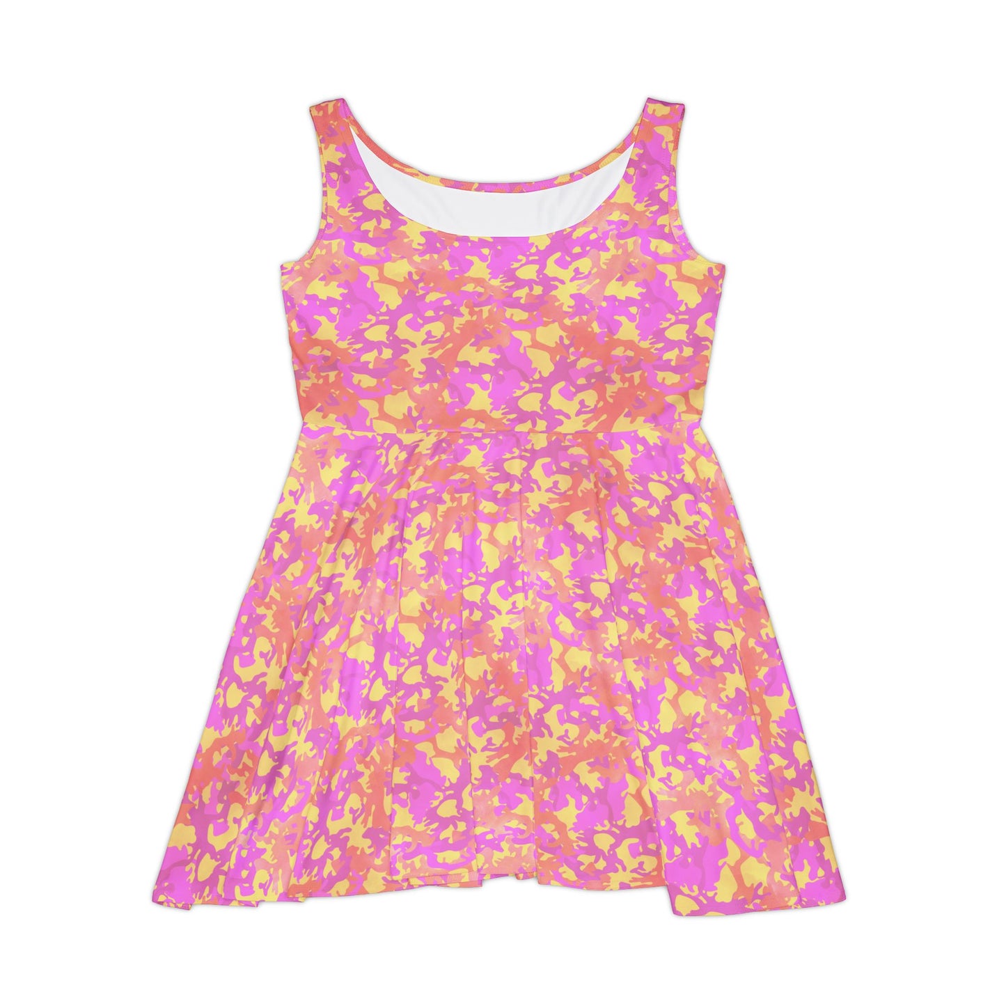 Sunset Sorbet Camo Women's Skater Dress