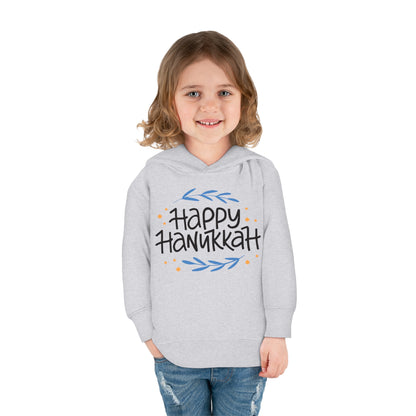 Happy Hanukkah 2 Toddler Pullover Fleece Hoodie