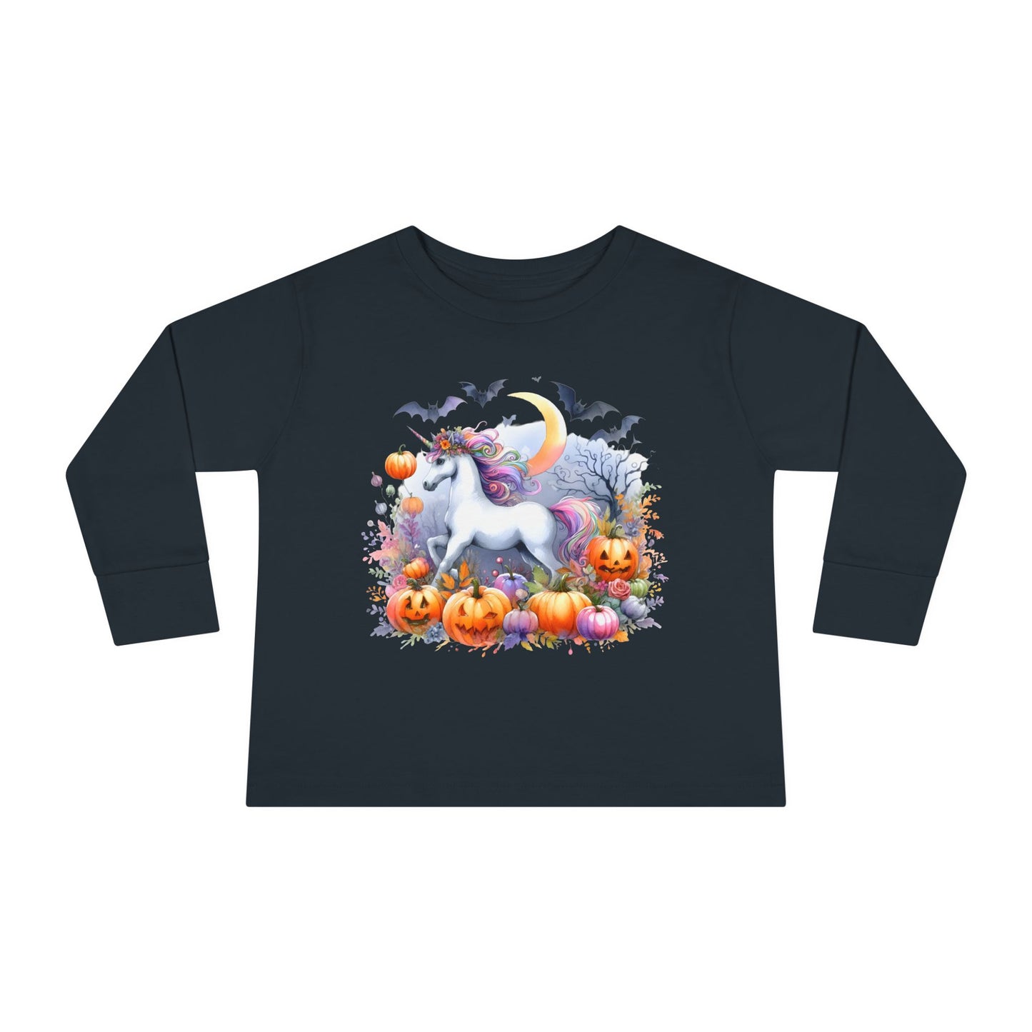 Halloween Unicorn Toddler Long Sleeve Tee