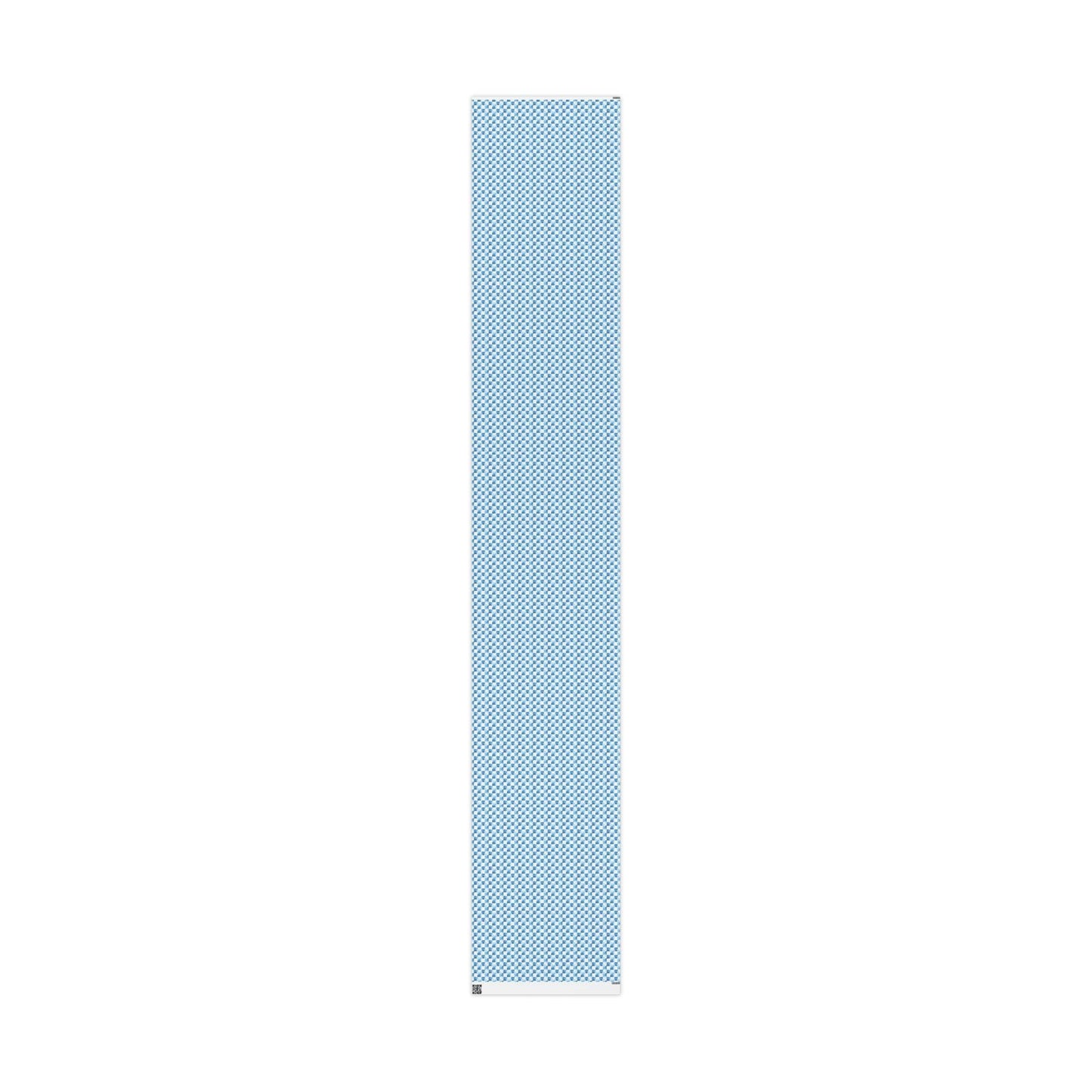 Cozy Blue Checkered Wrapping Paper