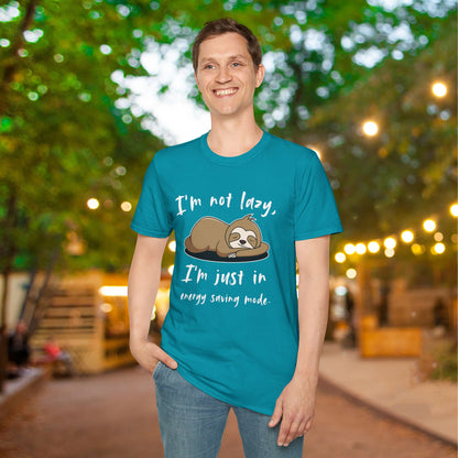 I'm Not Lazy, I'm Just In Energy Saving Mode Adult T-shirt