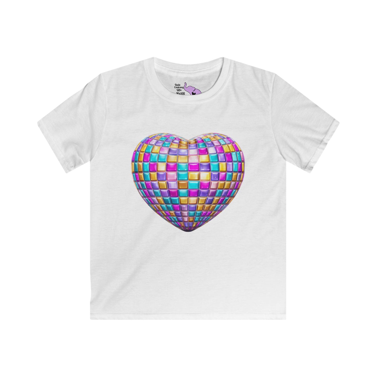 Heart in Blocks Youth Softstyle Tee