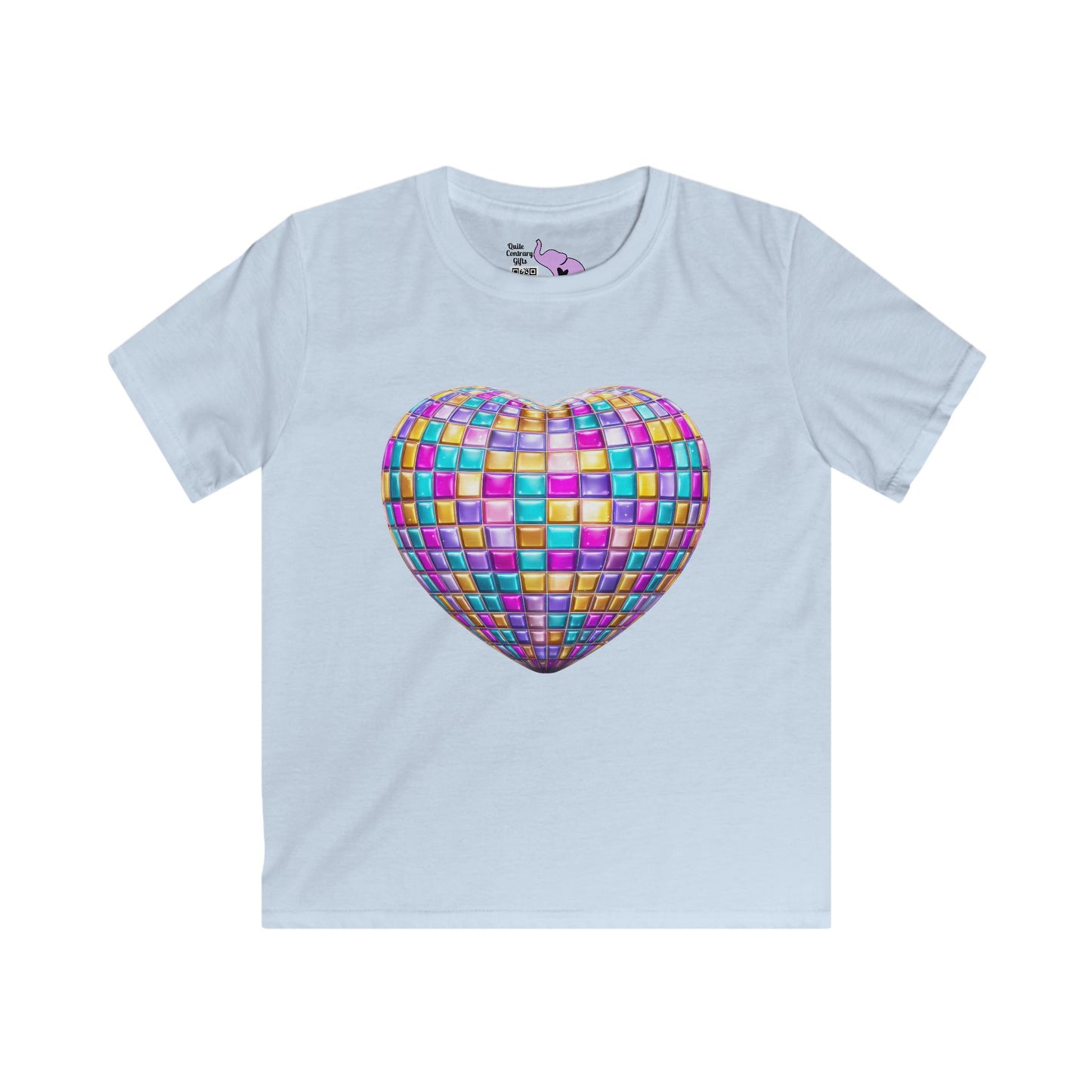 Heart in Blocks Youth Softstyle Tee