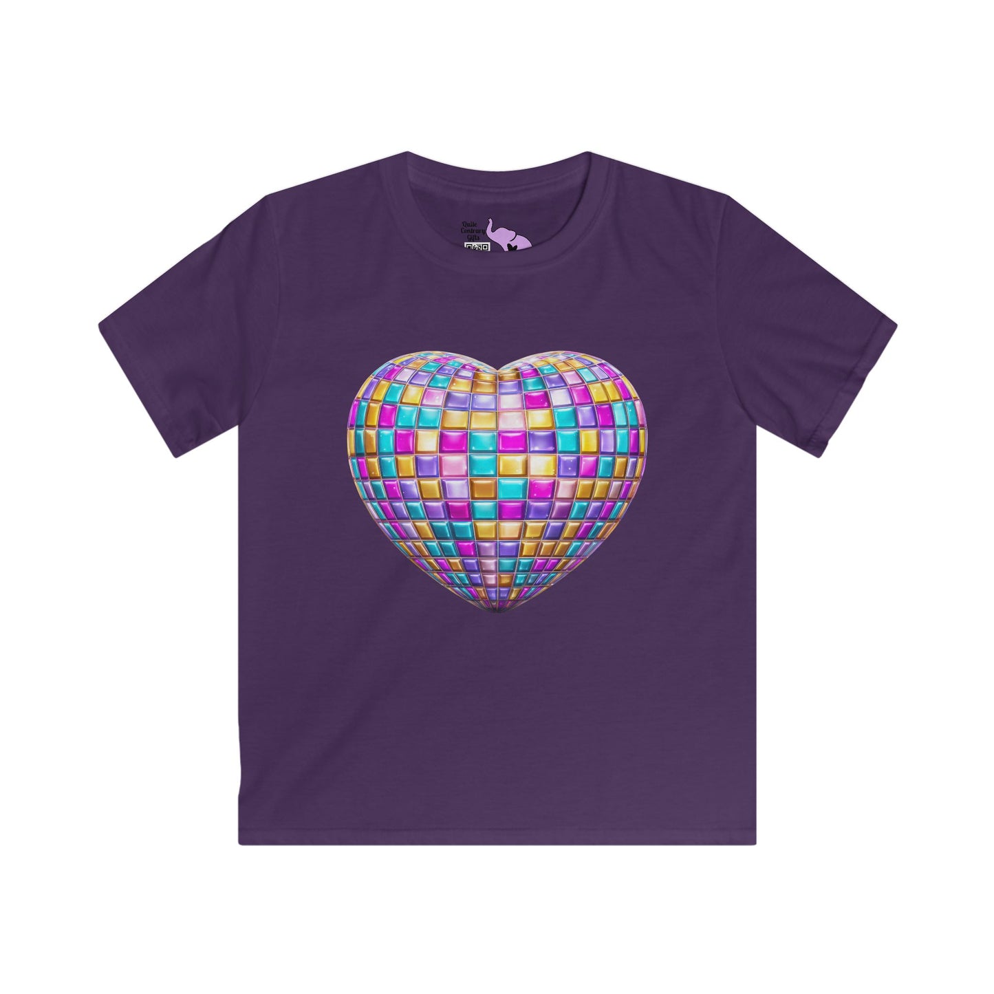 Heart in Blocks Youth Softstyle Tee