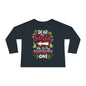 Dear Santa He's The Naughty One Toddler Long Sleeve Tee