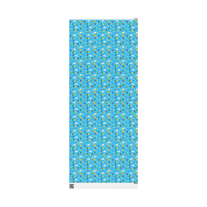 Illuminated Symbols Hanukkah Wrapping Paper