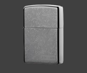 Etched Metallic USB Rechargeable Lighter