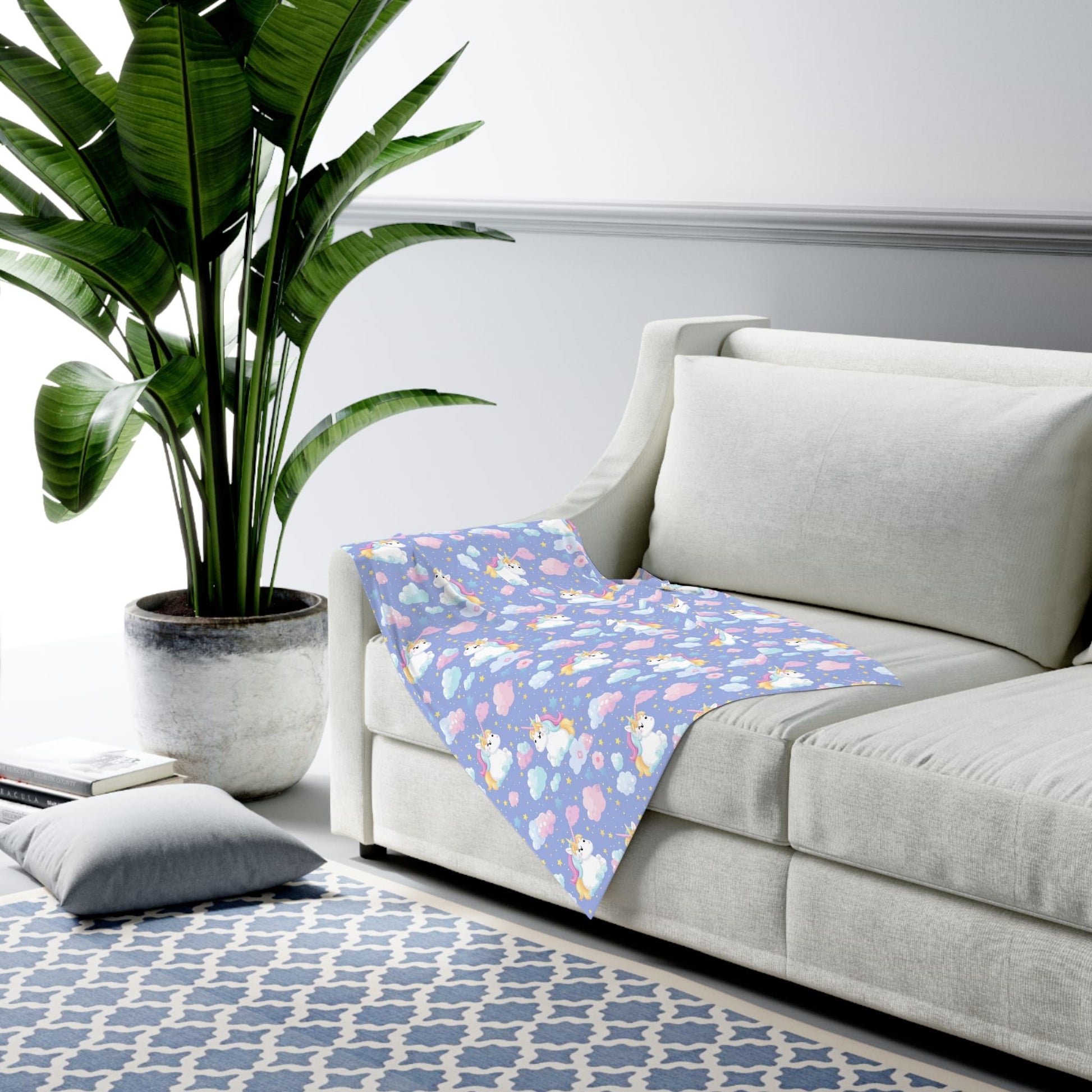 Sleepy Sky Unicorns Swaddle Blanket
