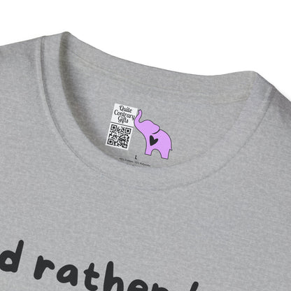 I'd Rather Be a Cat Adult T-shirt