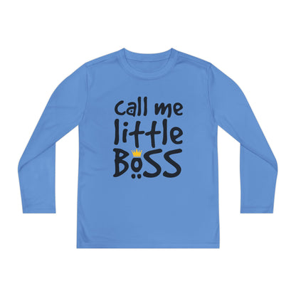 Call Me Little Boss Youth Long Sleeve Tee