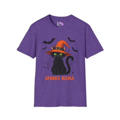 Spooky Mama (Black Catl) Adult T-shirt