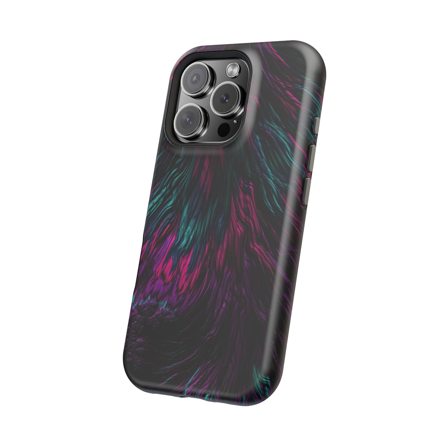 Pink Orchid Feathers MagSafe® Compatible Tough Case for iPhone