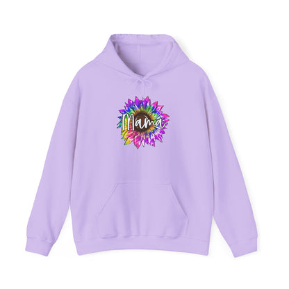Mama Tie Dye Sunflower Heavy Blend™ Hooded Sweatshirt