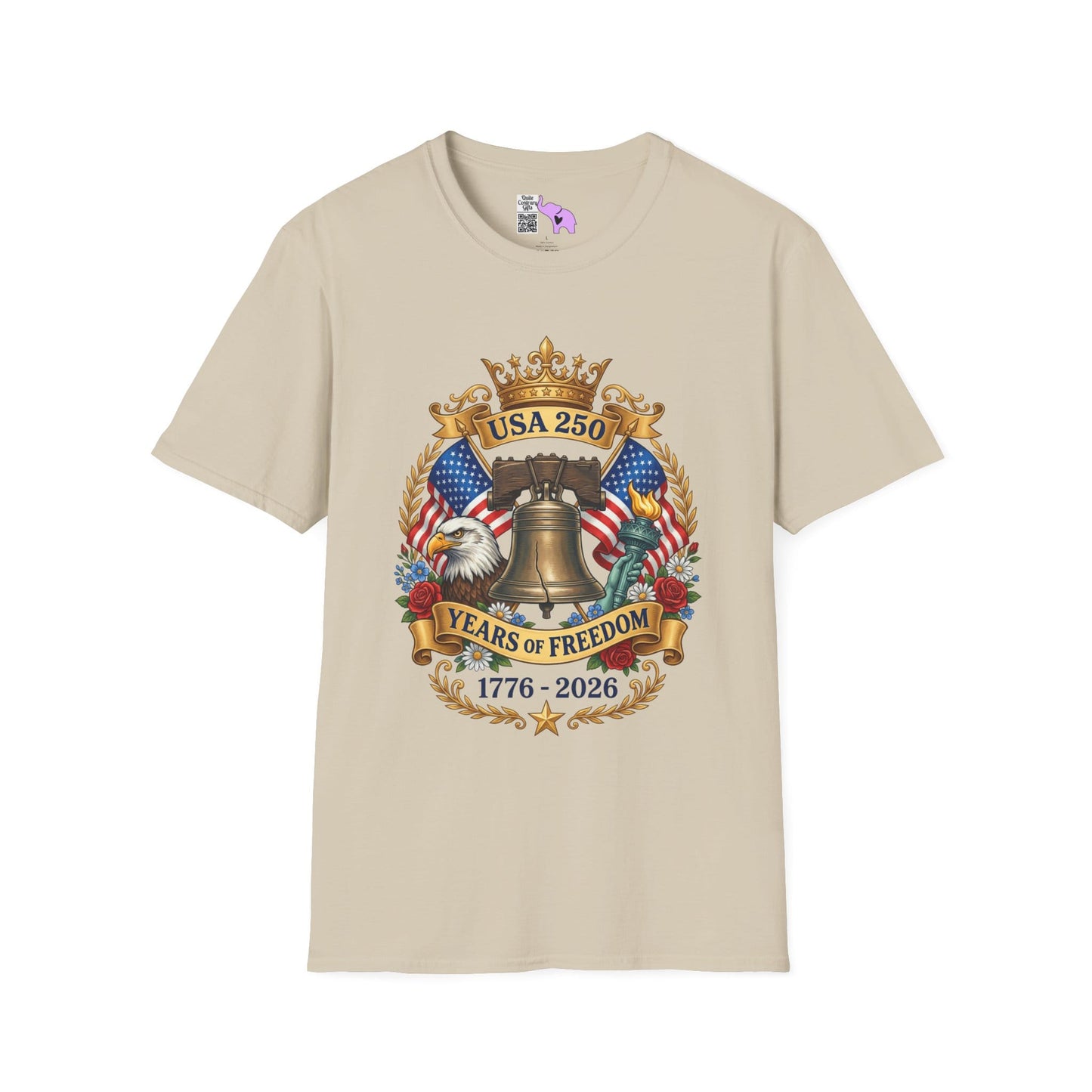 Liberty Bell USA 250 Years of Freedom Adult T-shirt