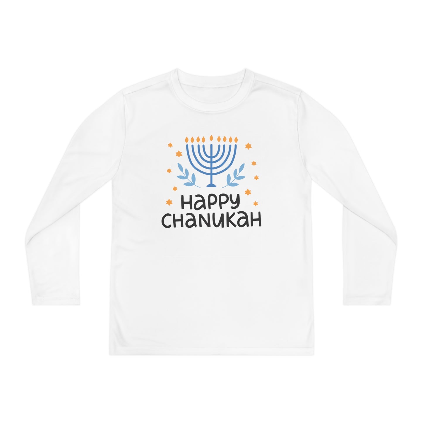 Happy Chanukah Youth Long Sleeve Tee