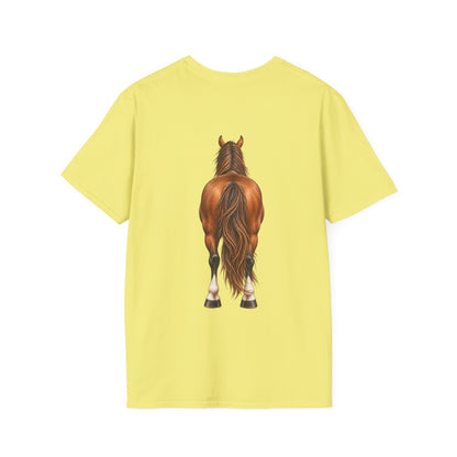""Front to Back Horse Lover Adult T-shirt