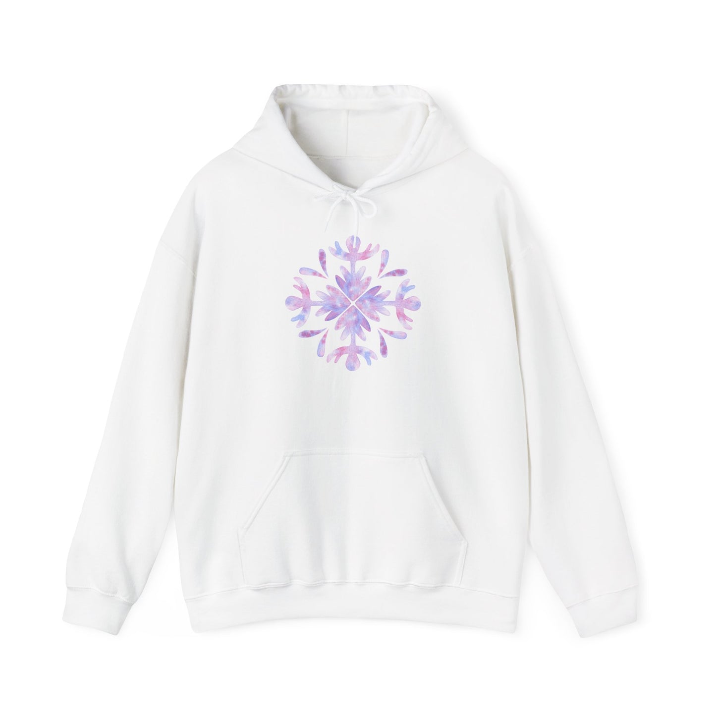 Large Snowflake 3 Adult Heavy Blend™ Hooded Sweatshirt