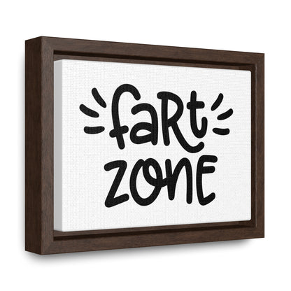 Fart Zone Canvas Wraps, Horizontal Frame