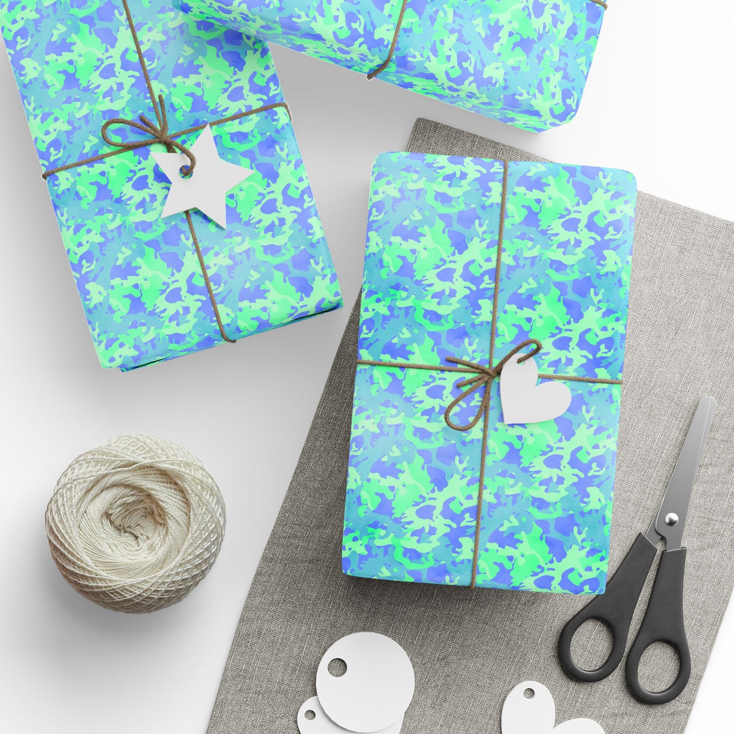 Glacier Grove Camo Wrapping Paper