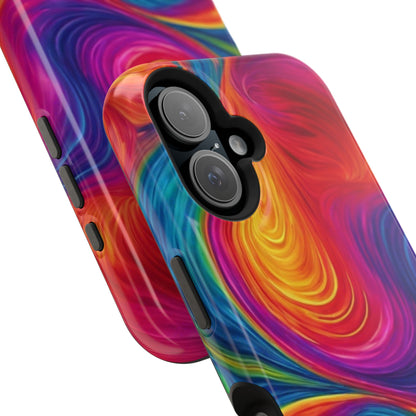 Tie Dye Color Swirl MagSafe® Compatible Tough Case for iPhone