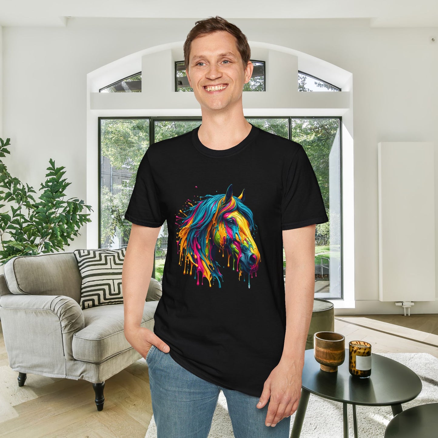 Colorful Horse Adult T-shirt