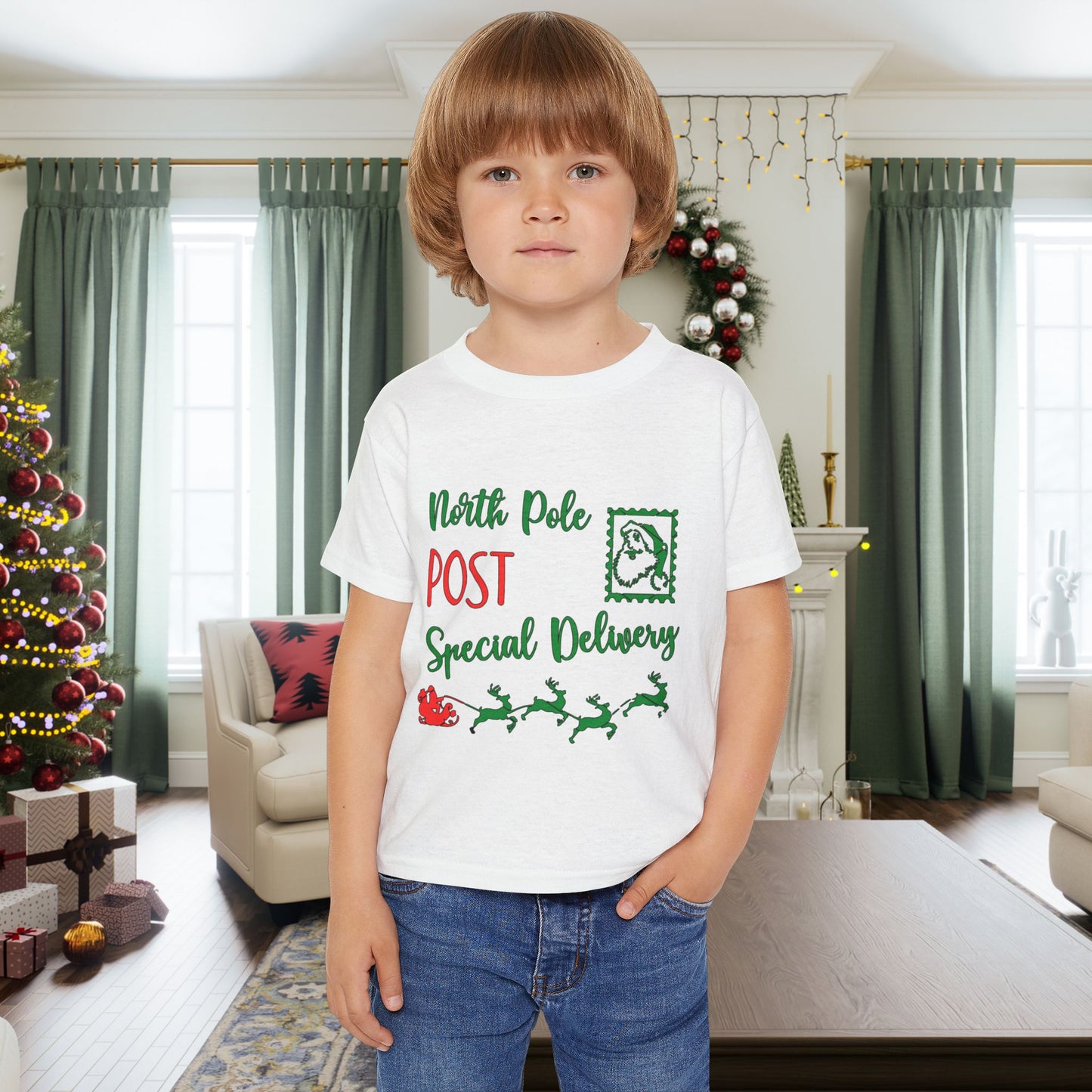 North Pole Post Special Delivery Heavy Cotton™ Toddler T-shirt