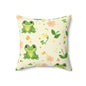 Froggy Meadow Throw Pillow