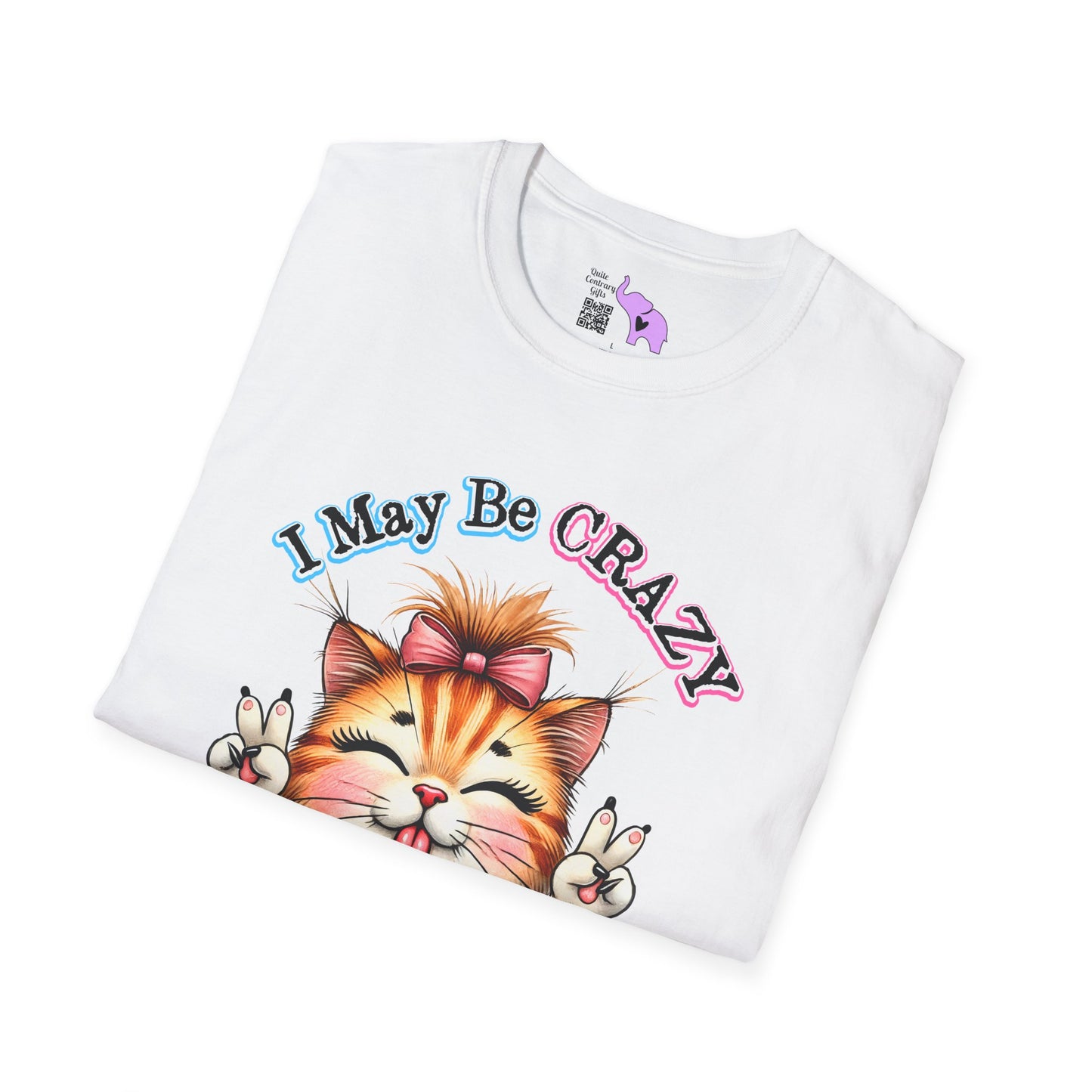 I May Be Crazy But Far Better Than Stupid Adult T-shirt