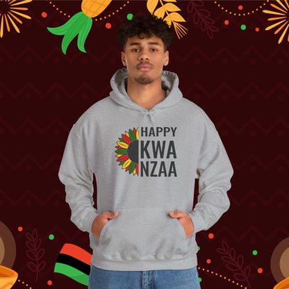 Happy Kwanzaa Sunflower Adult Heavy Blend™ Hooded Sweatshirt