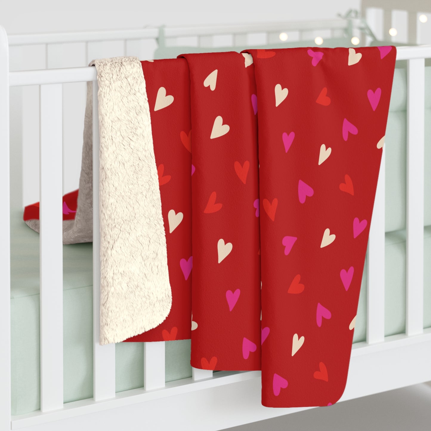 Cupid’s Confetti Fleece Blanket