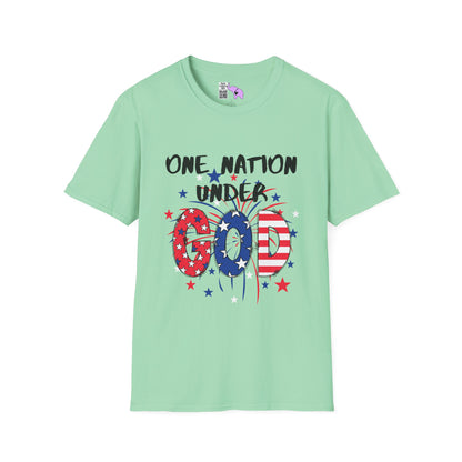 One Nation Under God Adult T-shirt