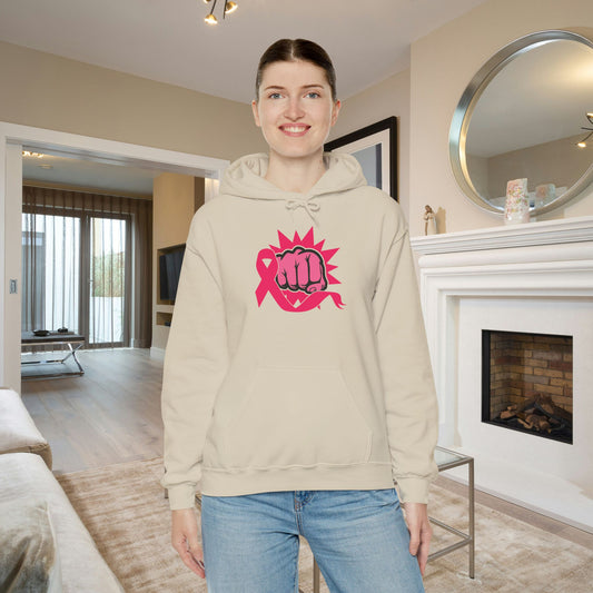 Breast Cancer Warrior Punch Heavy Blend™ Hooded Sweatshirt