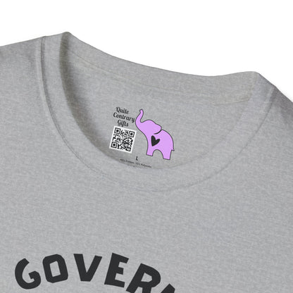 The Government is Lying To Us Skull w/Glasses Over Flag Adult T-shirt