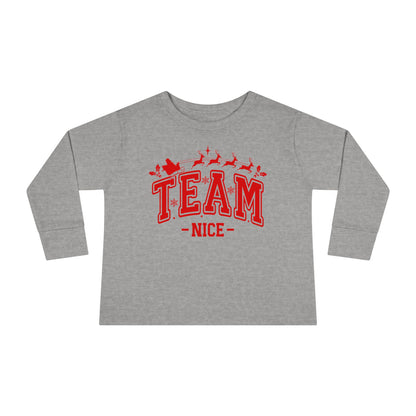 Team Nice Toddler Long Sleeve Tee
