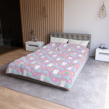 Rainbow Sky Riders Microfiber Duvet Cover