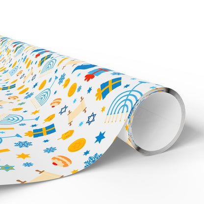Blessings & Light Hanukkah Wrapping Paper