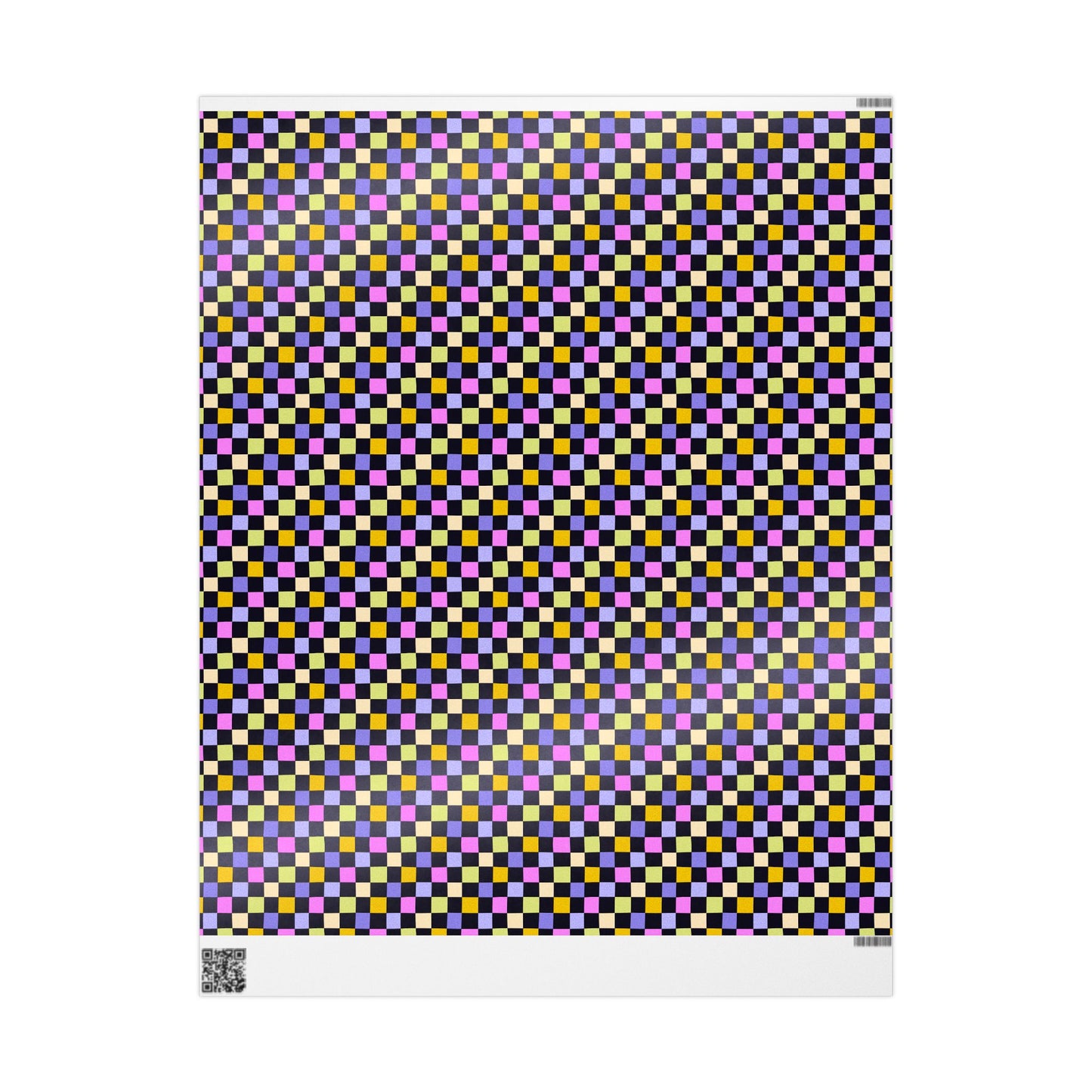 Joyful Checkerboard Gift Wrap