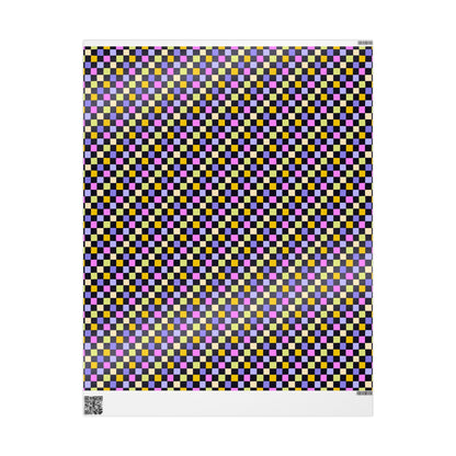 Joyful Checkerboard Gift Wrap