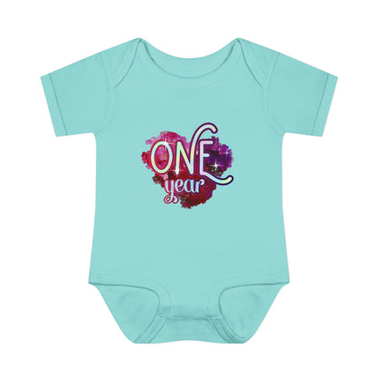 Stardust Baby Milestone Bodysuit-One Year