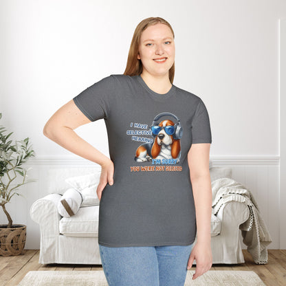 I Have Selective Hearing... Adult T-shirt