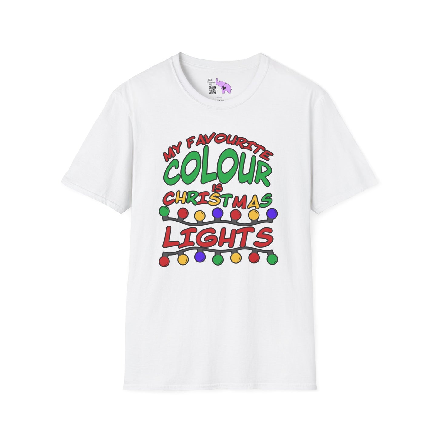 My Favourite Colour Is Christmas Lights  Adult T-shirt