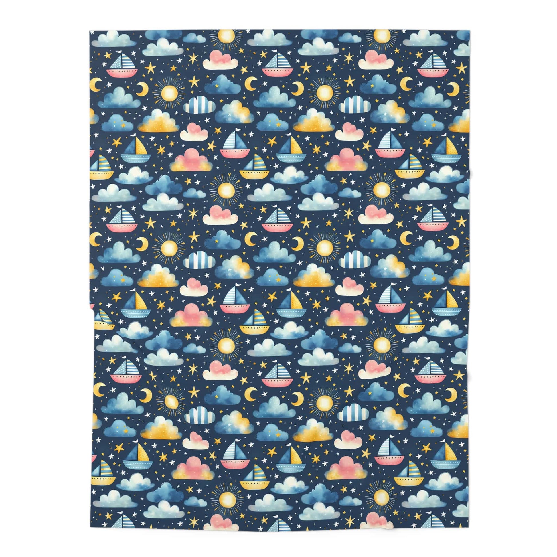 Night Sail Dreams Baby Swaddle Blanket