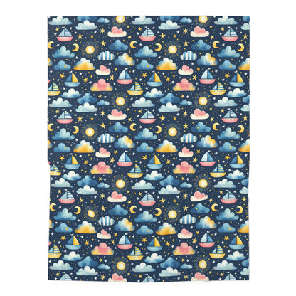Night Sail Dreams Baby Swaddle Blanket