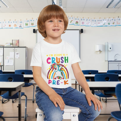 I'm Ready to CRUSH Pre-K Unicorn Heavy Cotton™ Toddler T-shirt