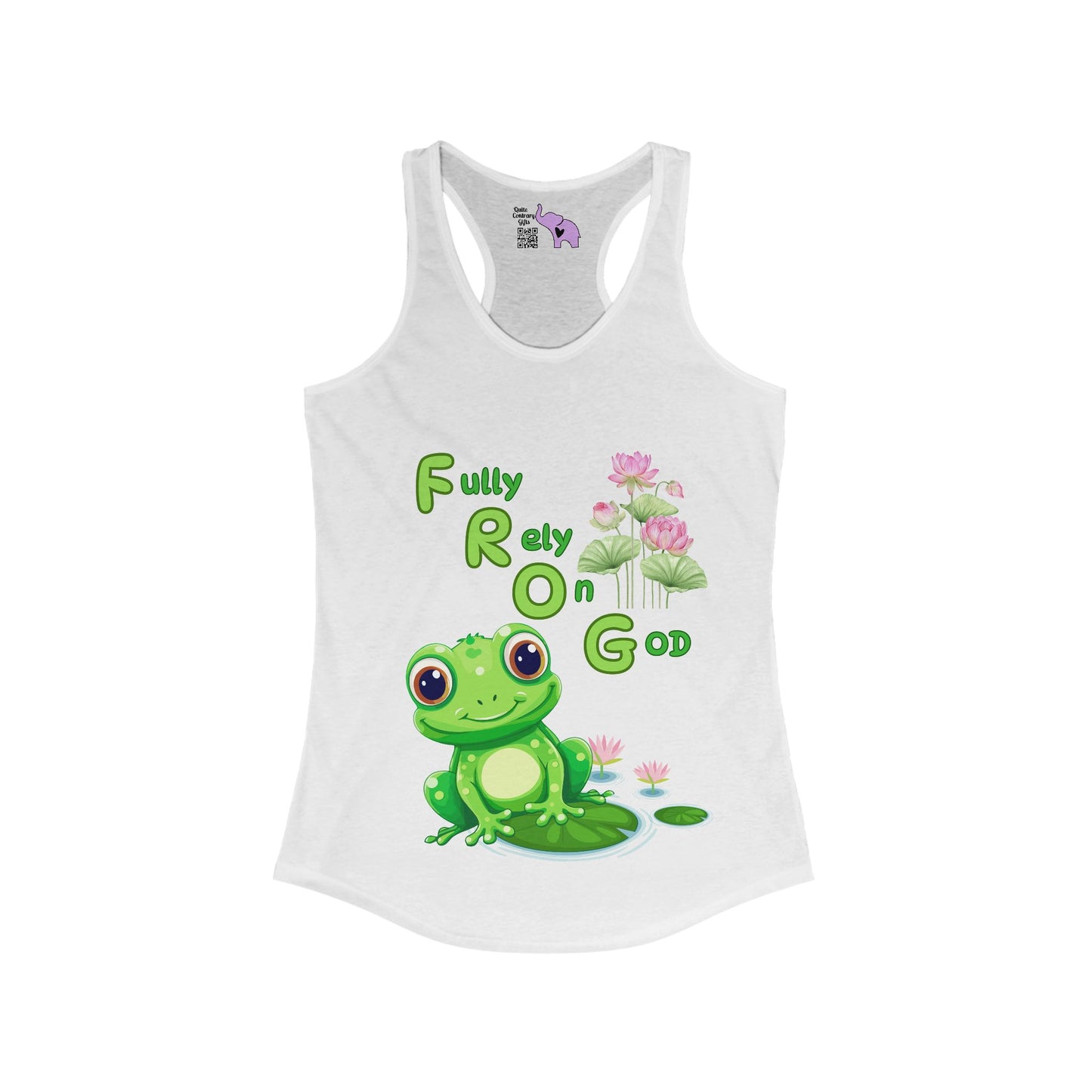 FROG Fully Rely On God Women's Ideal Racerback Tank