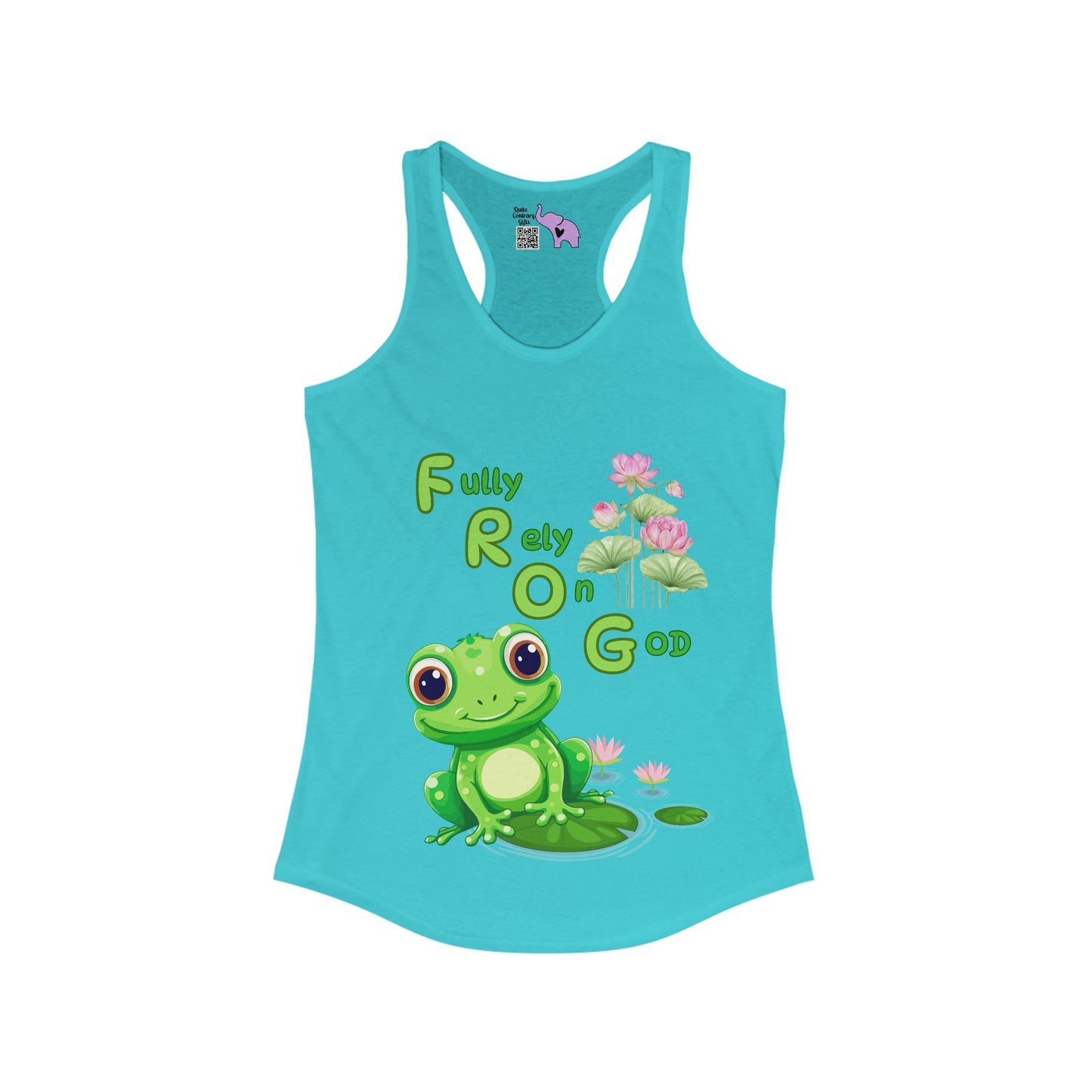 FROG Fully Rely On God Women's Ideal Racerback Tank