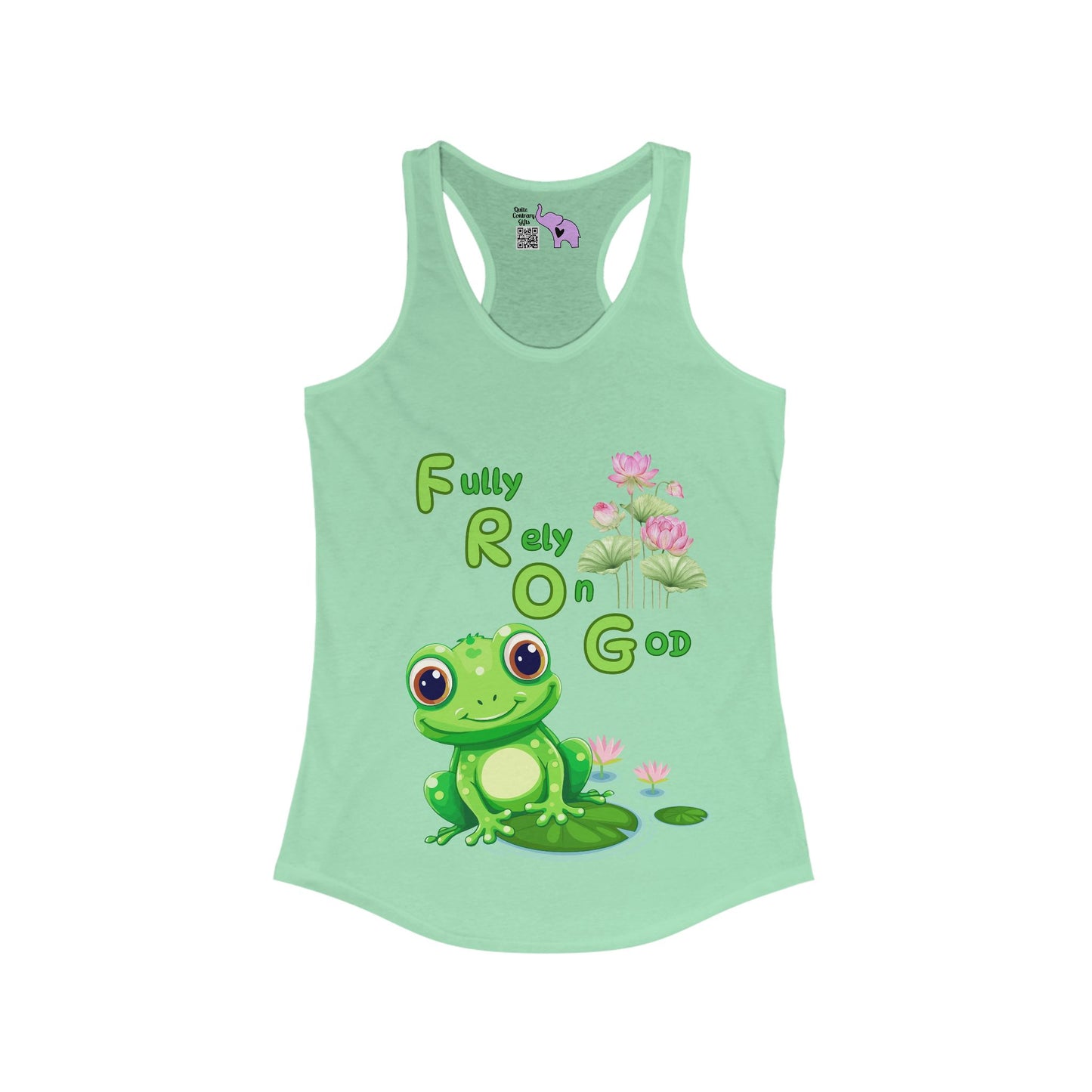 FROG Fully Rely On God Women's Ideal Racerback Tank