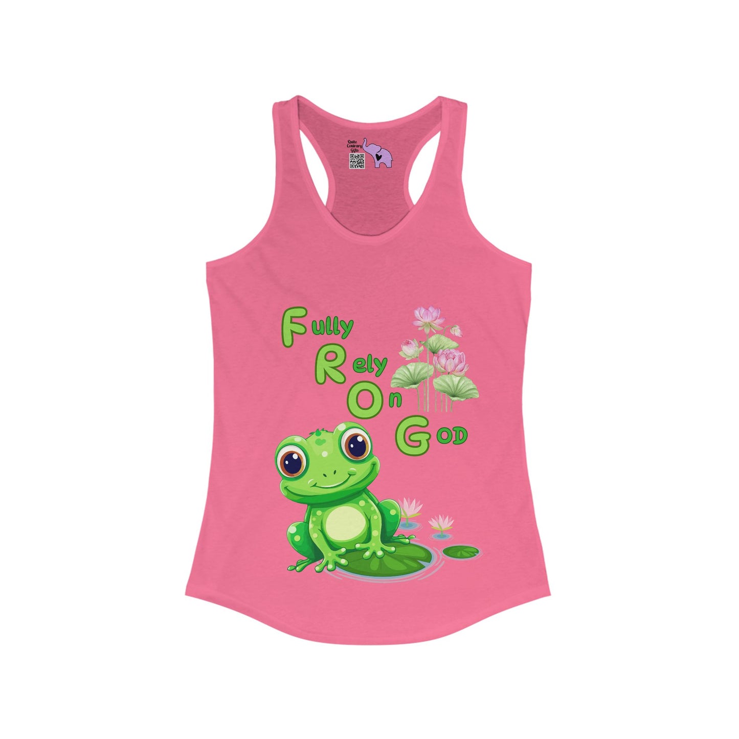 FROG Fully Rely On God Women's Ideal Racerback Tank