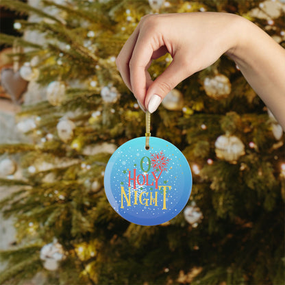 O Holy Night Glass Ornament
