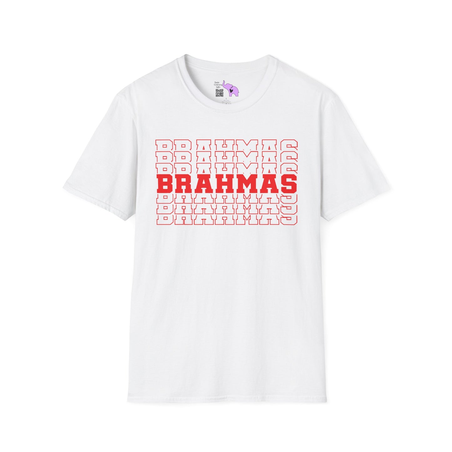 Brahmas (Stacked) Adult T-shirt